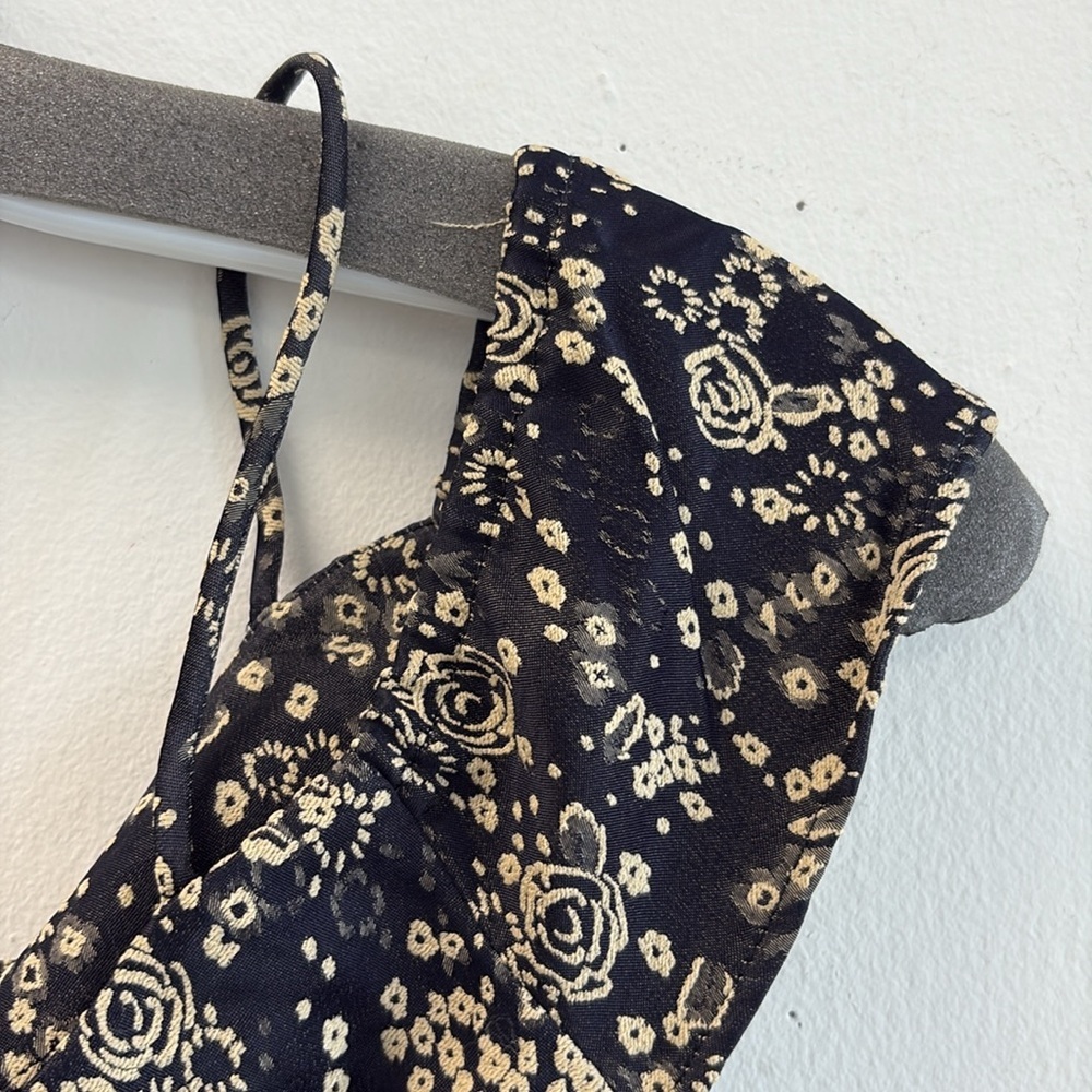 Zara Ruffled Textured Mini Dress - Picture 5 of 9